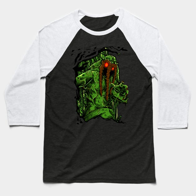 Swamp Man Thing Baseball T-Shirt by paintchips